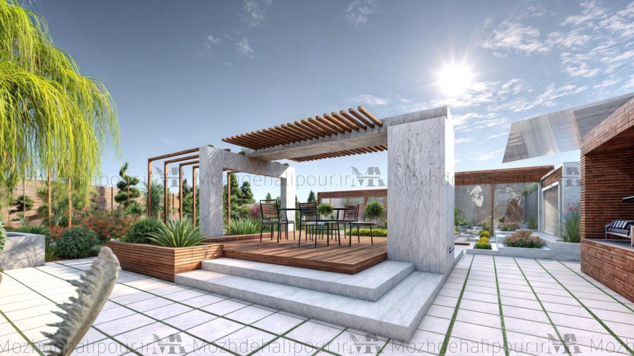 طراحی محوطه ویلاکرج