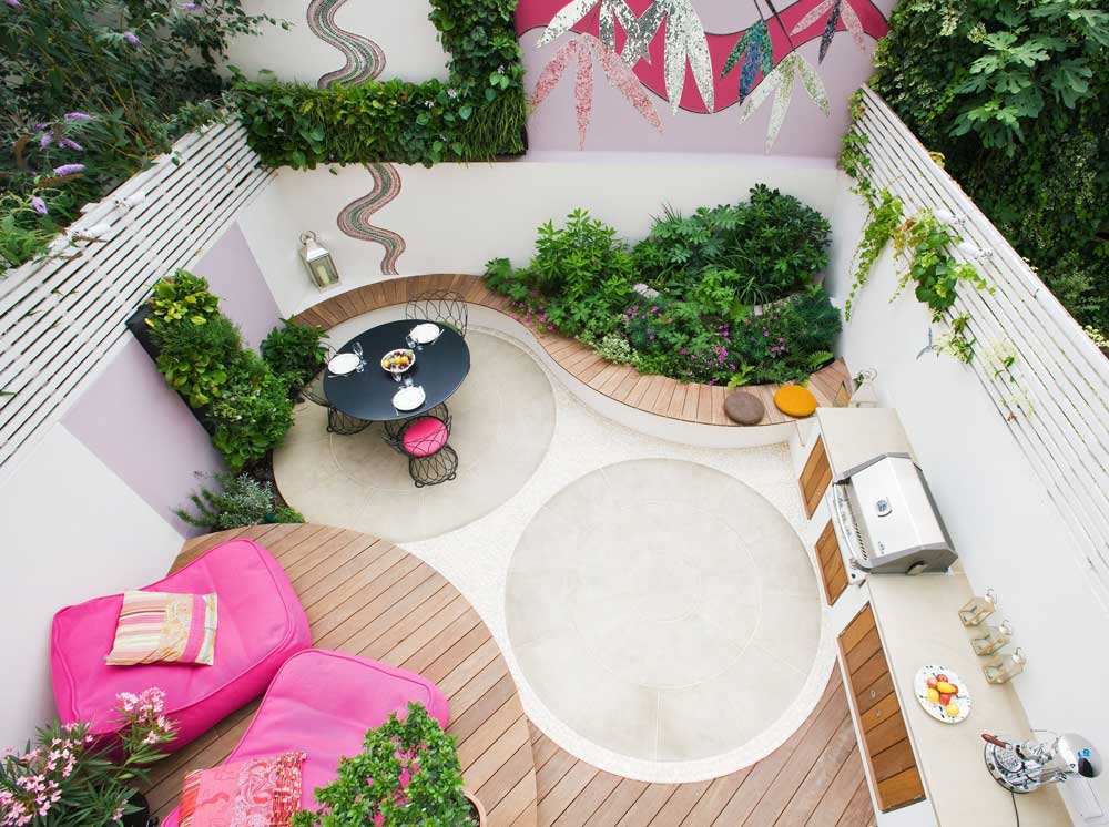 فرم دایره ای در محوطه سازی