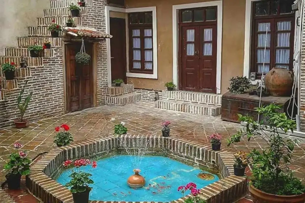 طراحی حیاط سنتی