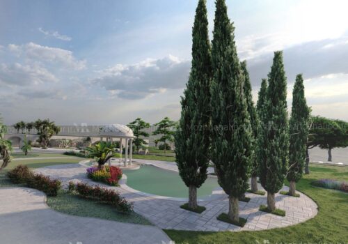 طراحی محوطه ویلا خوزستان
