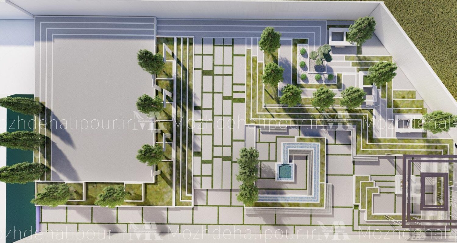 طراحی محوط مدرن