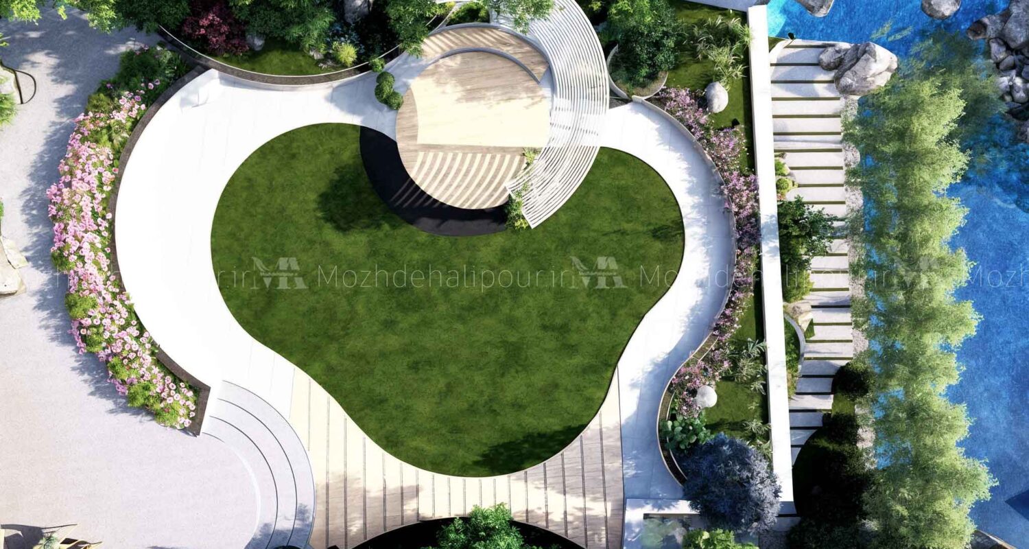 طراحی محوطه ویلایی